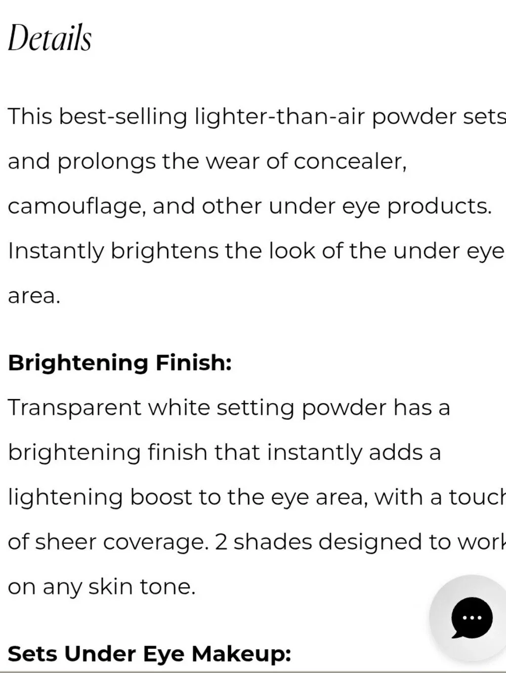 Laura Mercier Secret Brightening Powder For Under Eyes